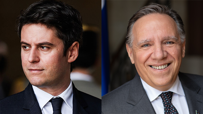 Gabriel Attal, François Legault