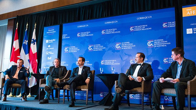 Geoffrey Molson, Joey Saputo, François Dumontier, Eugène Lapierre