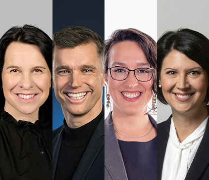 Valérie Plante, Bruno Marchand, Évelyne Beaudin, France Bélisle